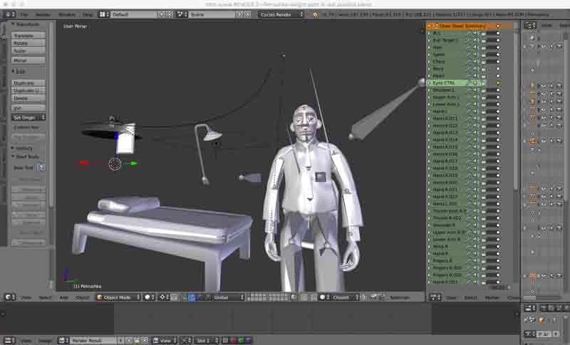 Rigging accident with distorted limbs.