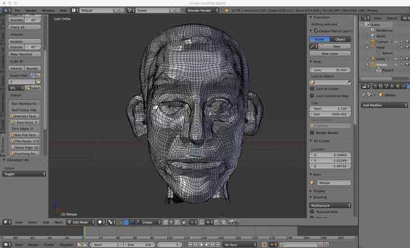 Topology refinements around Petrushka's shoulders.