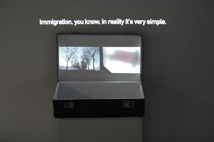 Audience interacting with the installation.